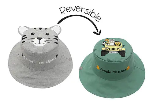 Flapjack Kids® Reversible UPF 50+ Kids Sun Hat Sizes Small-Large