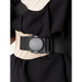 Flybaby 3D Baby Carrier close-up of waist buckle and adjustable strap on a person.