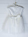 Formal Kids Wear - Adorable Baby Tulle Dress with Pearl Neckline, Lace Waistband & Back Bow (Ages 0-24M)