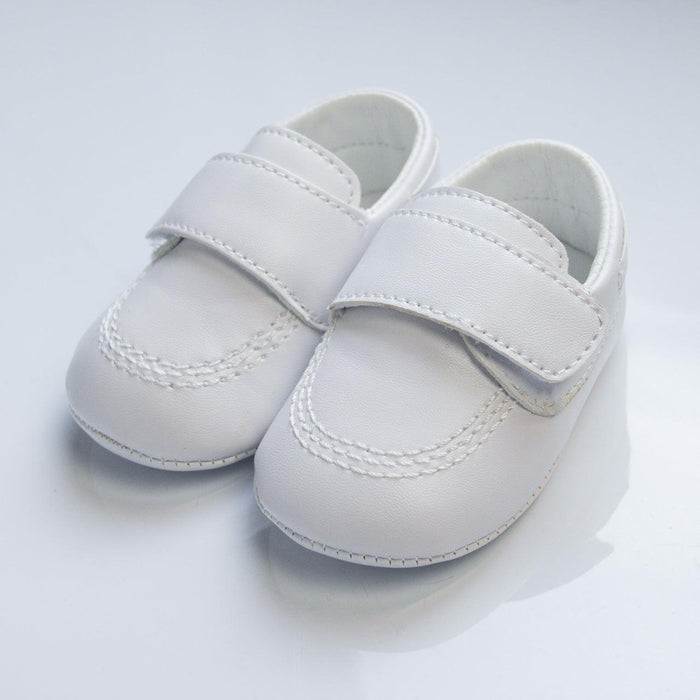 Baby Boys’ Baptism Moccasin Shoes – Soft, Stylish, and Comfortable (Baby sizes to 5)