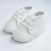 Formal Kids Wear - Baby Boys Baptism Shoes - Classic Lace-Up Design in Ivory or White - (Baby Sizes 0 to 8)