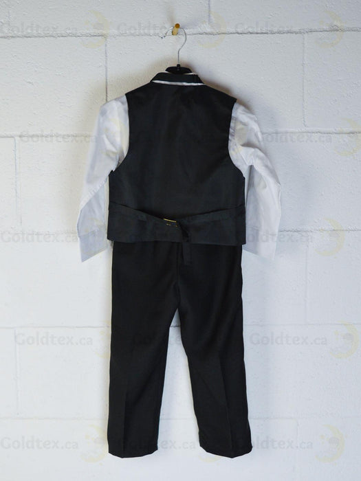 Formal Kids Wear - Boys Black Tuxedo Set - Formalwear for Weddings, Proms, and Special Events (Sizes 3m to 22yrs)