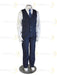 Formal Kids Wear - Boys Premium 4-Piece Blazer Suit Set – Light Grey, Navy, or New-Blue with Assorted Tie (Ages 3M-16Y)