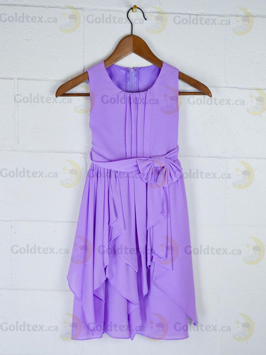 Formal Kids Wear - Charming Flower Girl Party Dress – Tea-Length with Multi-Layer Skirt & Sleeveless Top - (Ages 2-16)