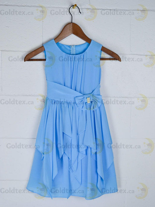 Formal Kids Wear - Charming Flower Girl Party Dress – Tea-Length with Multi-Layer Skirt & Sleeveless Top - (Ages 2-16)