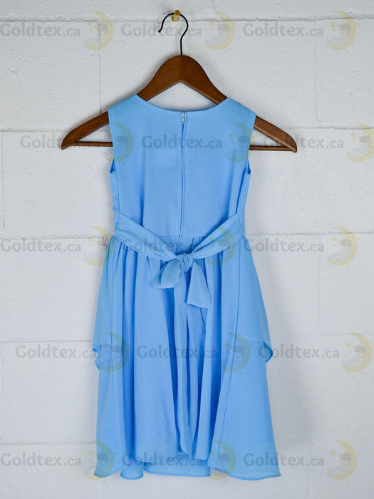 Formal Kids Wear - Charming Flower Girl Party Dress – Tea-Length with Multi-Layer Skirt & Sleeveless Top - (Ages 2-16)