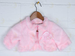Formal Kids Wear - Children's Faux Fur Bolero - Perfect for Flower Girl, Baptism, Communion & Special Events - (Ages 6m-16 years)