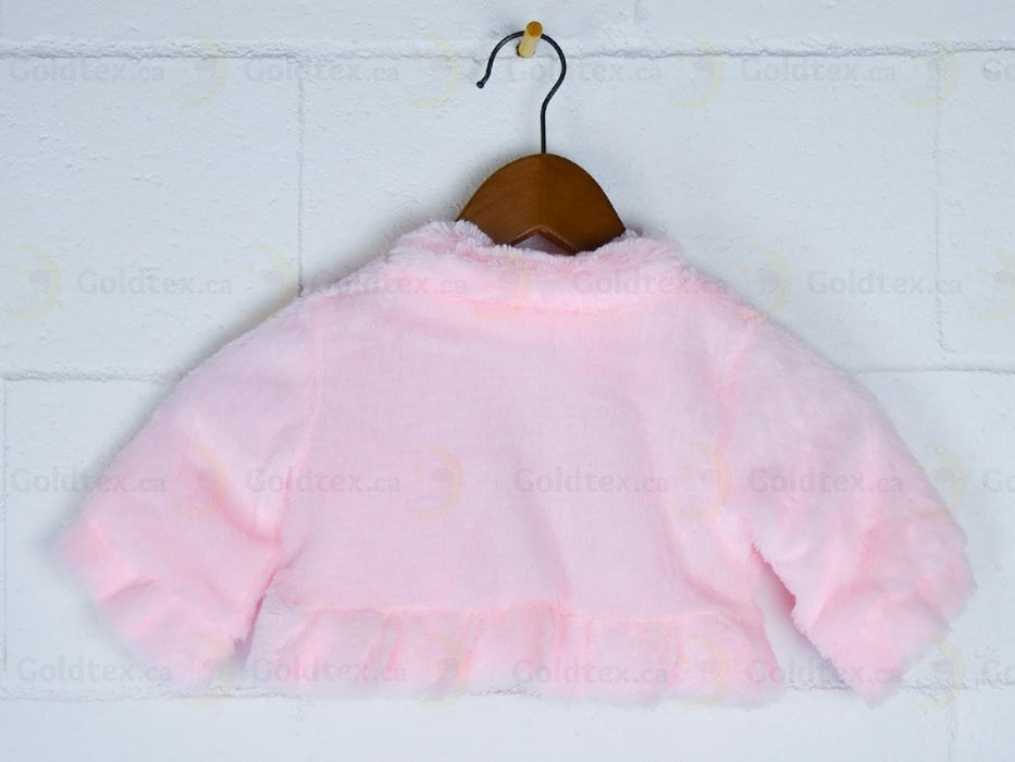 Formal Kids Wear - Children's Faux Fur Bolero - Perfect for Flower Girl, Baptism, Communion & Special Events - (Ages 6m-16 years)