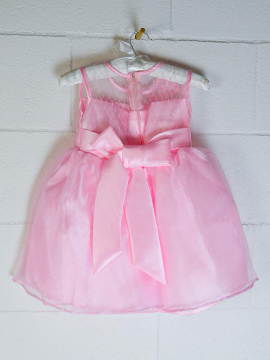 Formal Kids Wear - Elegant Flower Girl Dress with Bow - Children White Dress - (Ages 2-12)