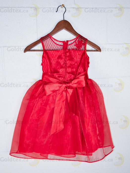 Formal Kids Wear - Elegant Flower Girl Dress with Bow - Children White Dress - (Ages 2-12)