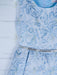 Formal Kids Wear - Formal Kids Wear Elegant Girls Brocade Dress with Floral Pattern & Rhinestone Belt - Baby to Youth Sizes