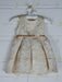 Formal Kids Wear - Formal Kids Wear Elegant Girls Brocade Dress with Floral Pattern & Rhinestone Belt - Baby to Youth Sizes