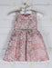 Formal Kids Wear - Formal Kids Wear Elegant Girls Brocade Dress with Floral Pattern & Rhinestone Belt - Baby to Youth Sizes