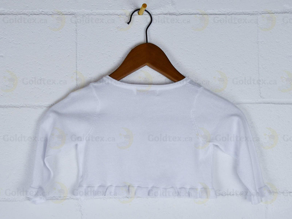 Formal Kids Wear - Formal Kids Wear Knit Ruffled Childrens Bolero - Baby, Toddler & Youth Sizes
