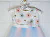 Formal Kids Wear - Formal Kids Wear Stylish Girls Blue and Pink Tulle Dress with Floral Appliqué – Toddler & Youth Sizes