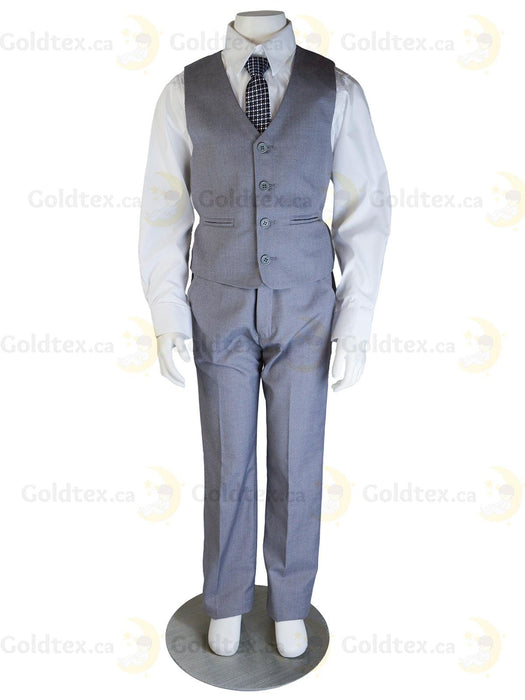 Formal Kids Wear - Stylish Boys' Light Grey Suit - (Sizes 3m to 22yrs)