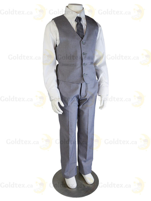 Formal Kids Wear - Stylish Boys' Light Grey Suit - (Sizes 3m to 22yrs)