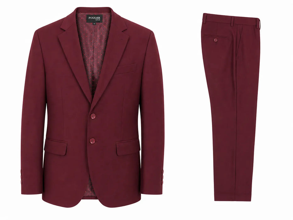 Fouger Usa® Boys 3 Piece Suit Set Sizes 1-20 – Classic Formal Suit