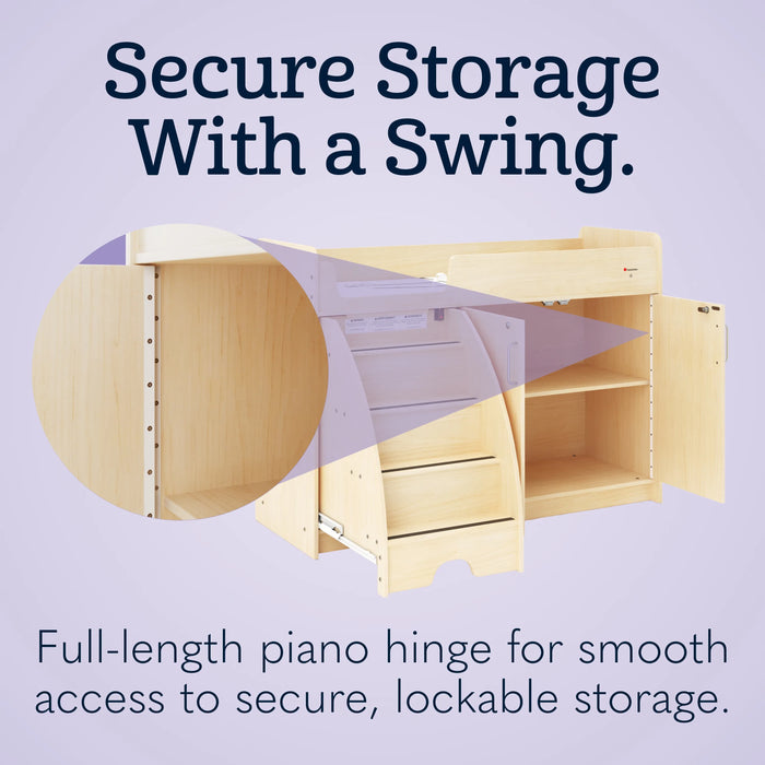 Foundations SafeStep® Commercial Changing Table with Stairs – Daycare-Grade Safety & Accessibility