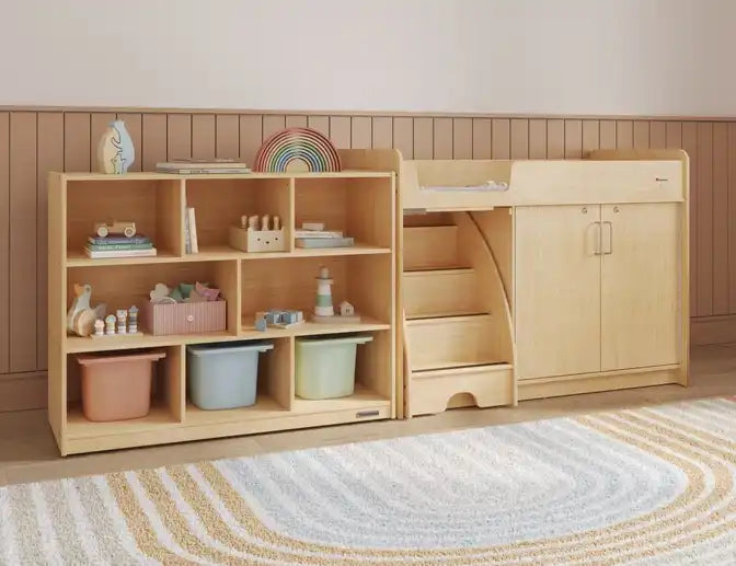 Foundations®  Meuble de rangement mobile à 8 compartiments pour garderies et salles de classe