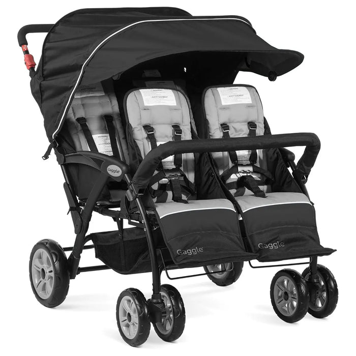 Replacement REAR Seat for Foundations Gaggle Compass Quad Stroller (Includes Harness & Buckle)