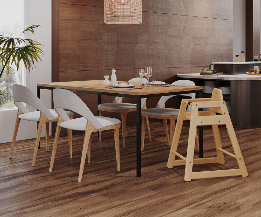 Foundations® - Foundations NeatSeat™ Hardwood Food-Service Wood High Chairs