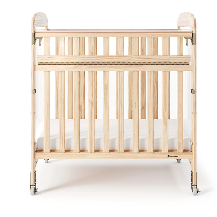 Foundations® - Foundations Next Gen Compact Serenity® SafeReach® Baby Crib with adjustable Mattress Board - Clearview