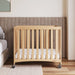 Foundations® - Foundations Travel Sleeper® Compact HideAway™ EasyRoll™ Solid Wood Folding Crib, Slatted with Oversized Casters (Including Foam Mattress)