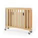 Foundations® - Foundations Travel Sleeper® Compact HideAway™ EasyRoll™ Solid Wood Folding Crib, Slatted with Oversized Casters (Including Foam Mattress)