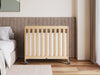 Foundations® - Foundations Travel Sleeper® Compact HideAway™ EasyRoll™ Solid Wood Folding Crib, Slatted with Oversized Casters (Including Foam Mattress)