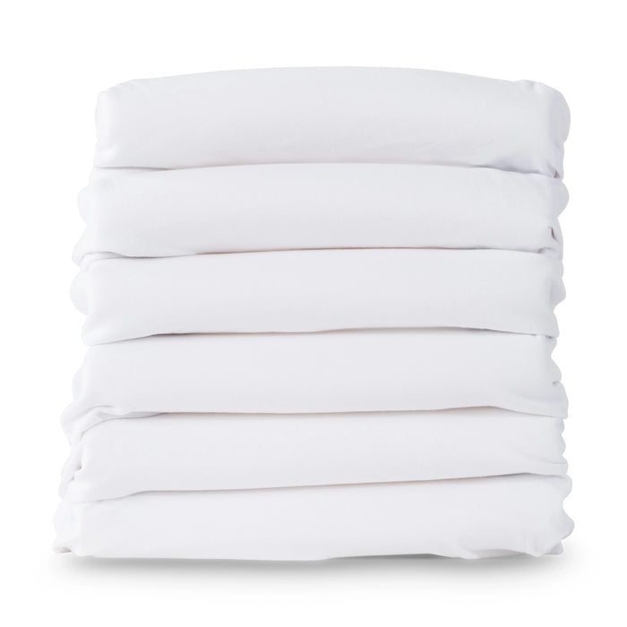 Foundations® - SafeFit™ Elastic Fitted Safety Sheet - Full-Size Cribs - 6 Pack