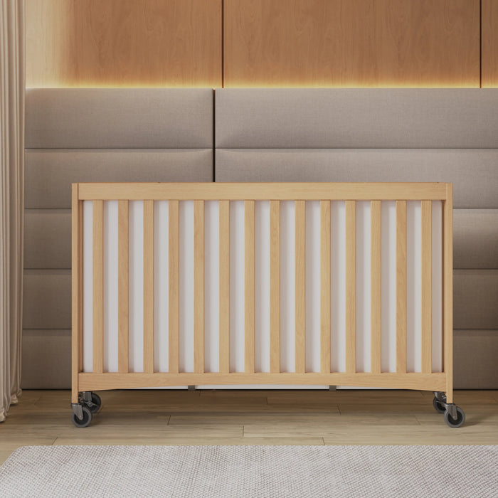 Foundations® - Travel Sleeper® Full-Size Folding Crib with Oversized Casters (Including Foam Mattress)