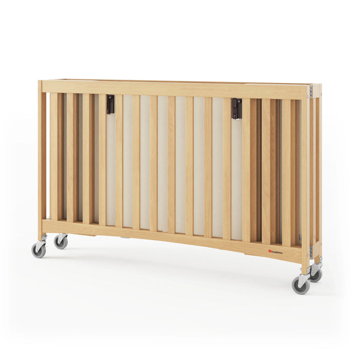Foundations® - Travel Sleeper® Full-Size Folding Crib with Oversized Casters (Including Foam Mattress)