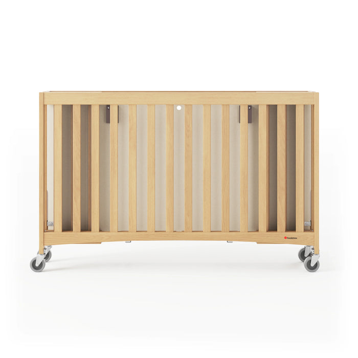 Foundations® - Travel Sleeper® Full-Size Folding Crib with Oversized Casters (Including Foam Mattress)