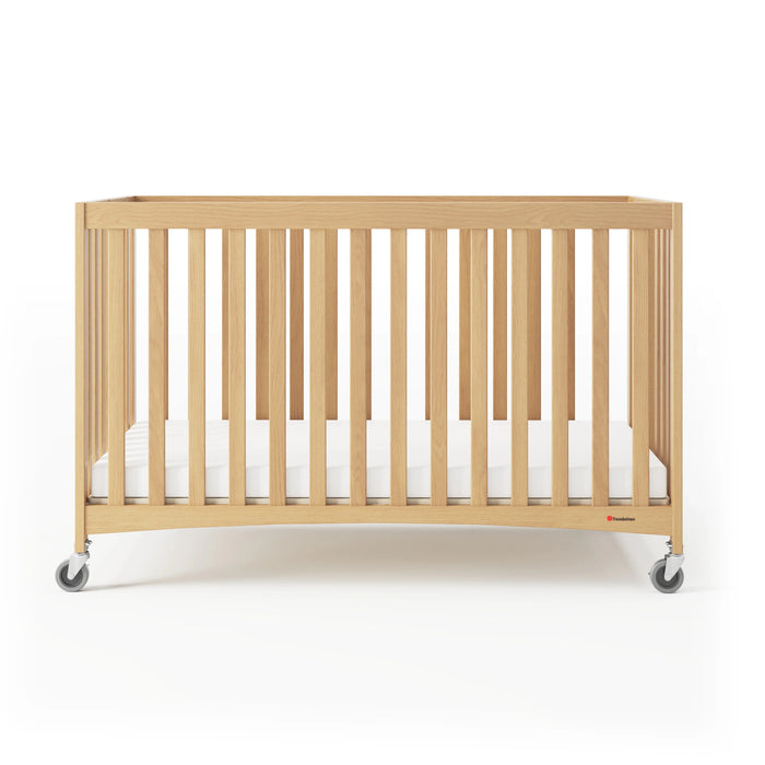 Foundations® - Travel Sleeper® Full-Size Folding Crib with Oversized Casters (Including Foam Mattress)