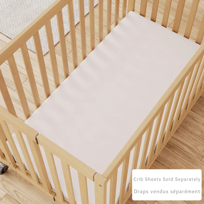 Foundations® - Travel Sleeper® Full-Size Folding Crib with Oversized Casters (Including Foam Mattress)