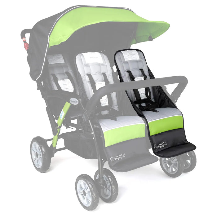 Replacement FRONT|RIGHT Seat for Foundations Gaggle Compass Quad Stroller   (Includes Harness & Buckle)