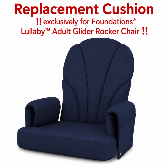 Ensemble de coussins de remplacement Lullaby™ de Foundations - Bleu marine