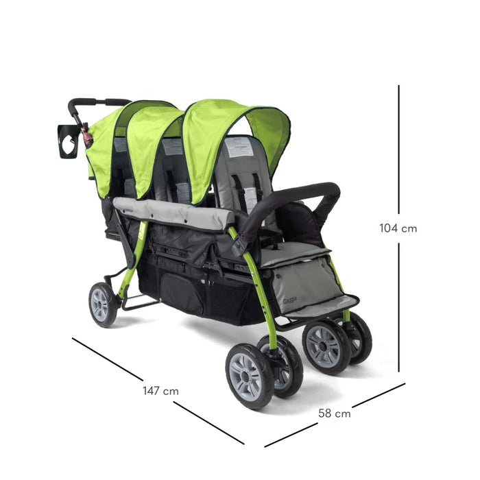 Gaggle Compass Trio Triple Baby Stroller for Daycare & Infants