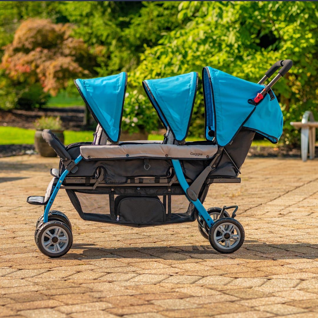 Gaggle Compass Trio Triple Baby Stroller for Daycare & Infants