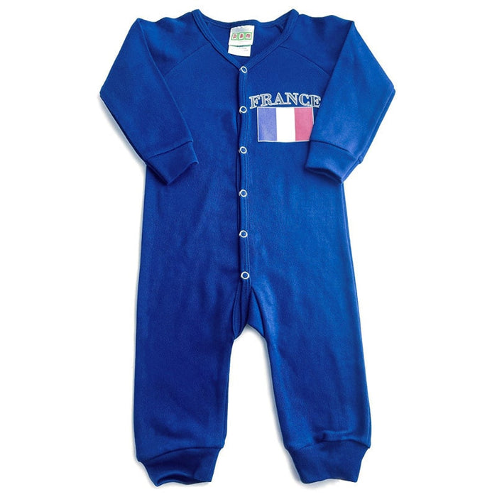 Pam Pyjama une pièce sans pied de France pour bébé - Bleu marine