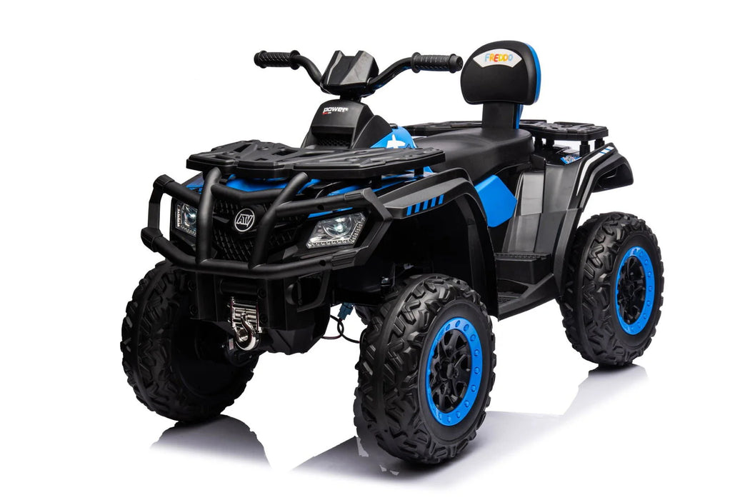 Freddo Raptor ATV blue ride-on toy vehicle for kids shown on white background.