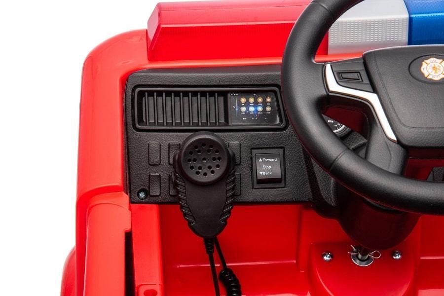 Freddo Toys - 12V Fire Truck 1-Seater Ride-On with Lights, Sounds & Parent Remote - Freddo Toys