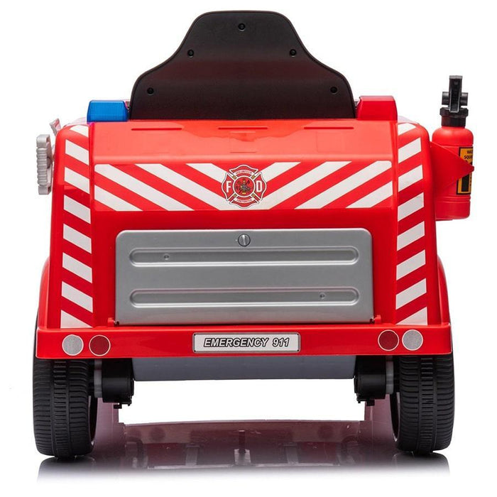 Freddo Toys - 12V Fire Truck 1-Seater Ride-On with Lights, Sounds & Parent Remote - Freddo Toys