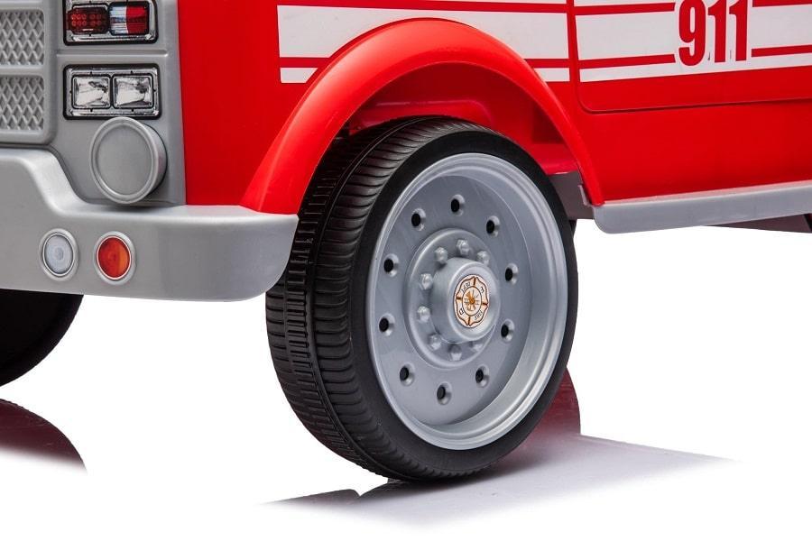 Freddo Toys - 12V Fire Truck 1-Seater Ride-On with Lights, Sounds & Parent Remote - Freddo Toys