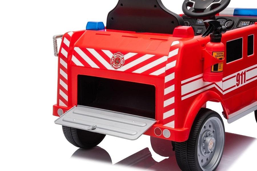 Freddo Toys - 12V Fire Truck 1-Seater Ride-On with Lights, Sounds & Parent Remote - Freddo Toys