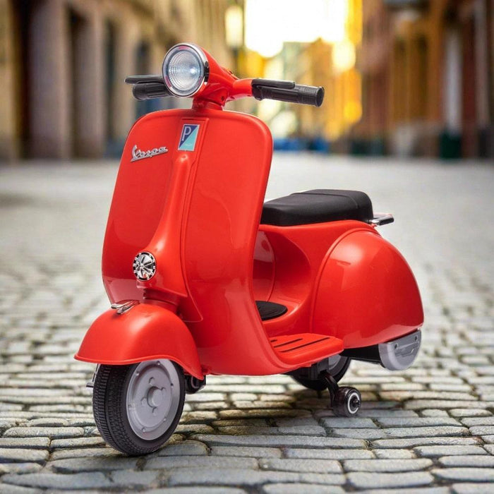 Freddo Toys 12V Kids Vespa Ride-On Scooter – Classic Electric