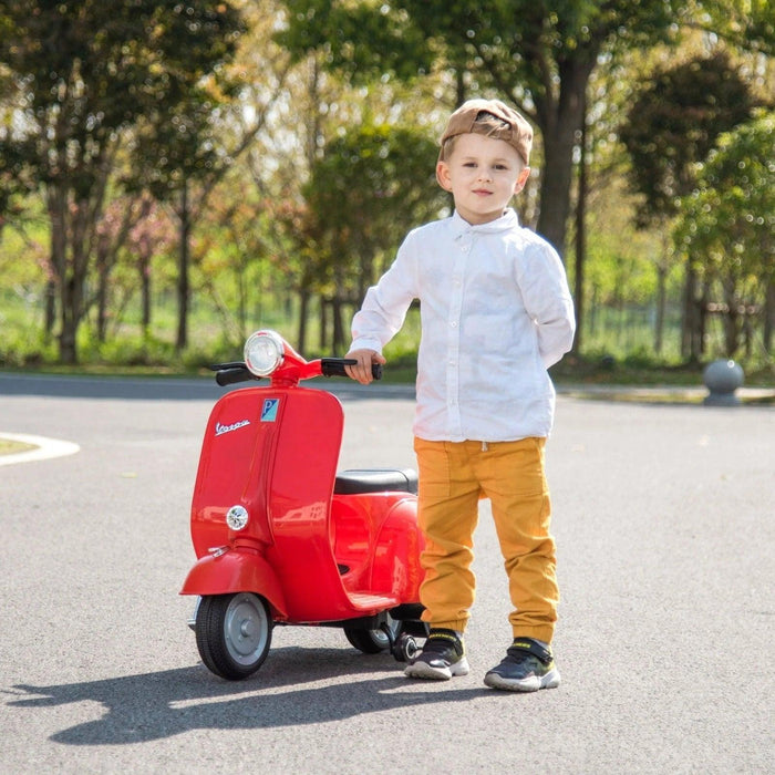 peg perego vespa scooter 12 volt Freddo Toys 12V Kids Vespa Ride-On Scooter – Classic Electric Scooter — Goldtex