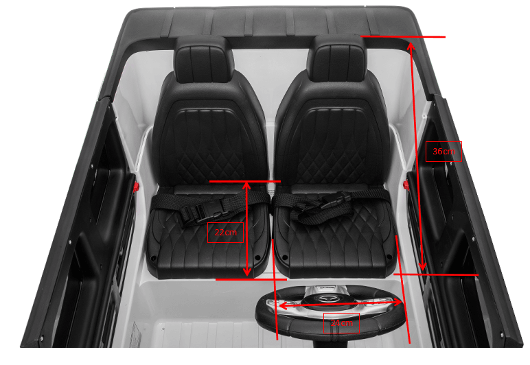 Freddo Toys - Freddo Toys 24V 4x4 Mercedes G63 AMG 2 Seater Ride on Car