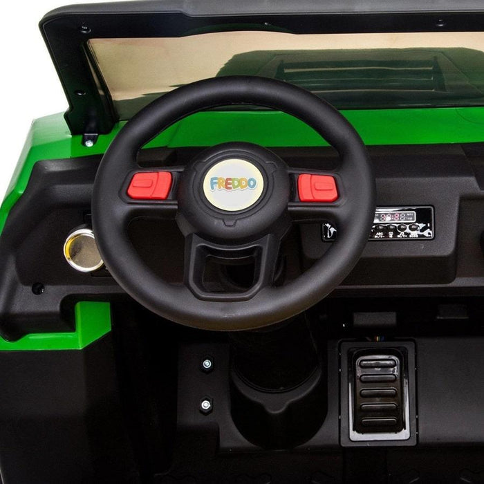 Freddo Toys - Freddo Toys 24V 6 Wheeler Tractor Trailer 2 Seater